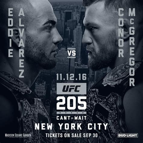 UFC 205: Alvarez vs McGregor .